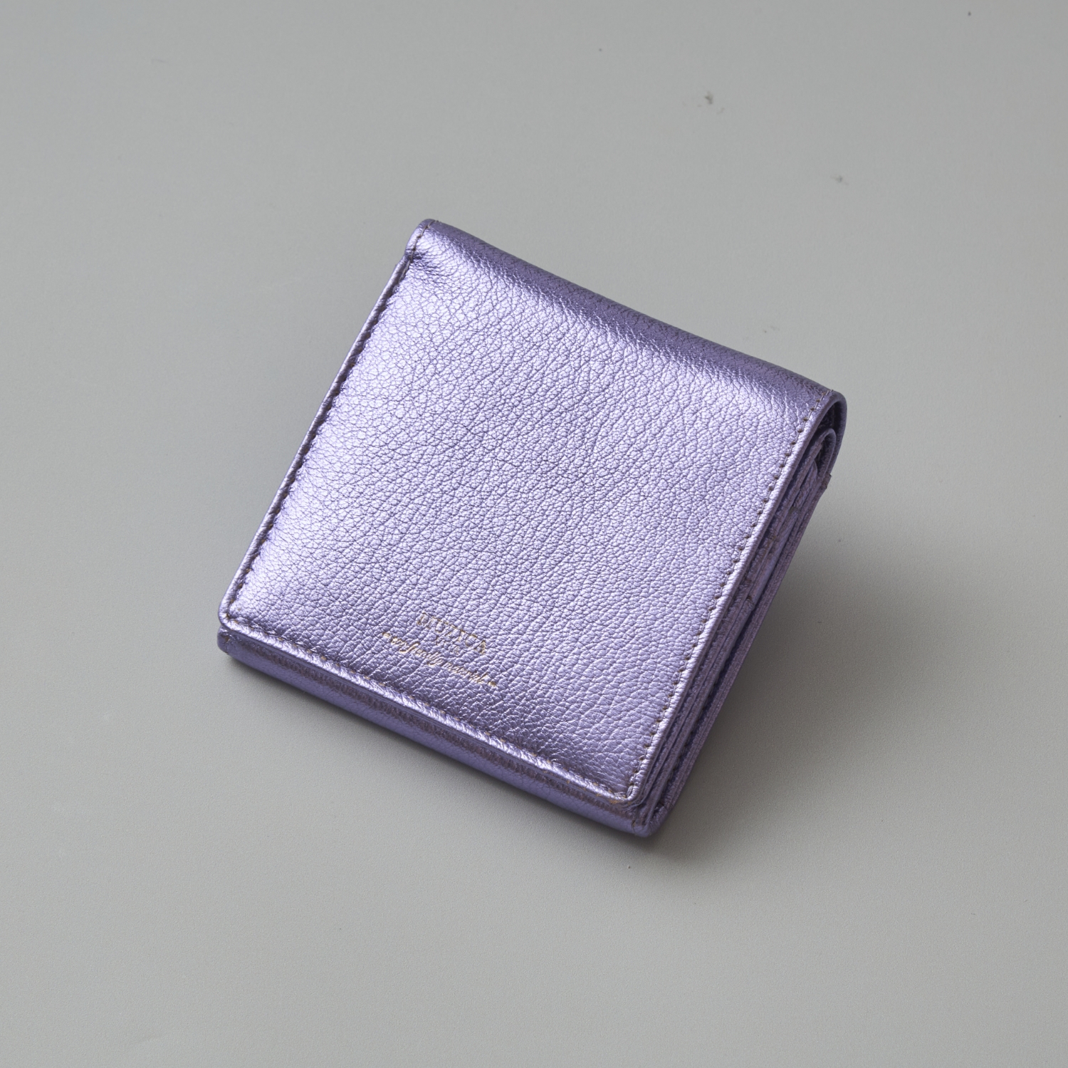 MUZICA VITA/インド山羊革2つ折り　ラメ財布